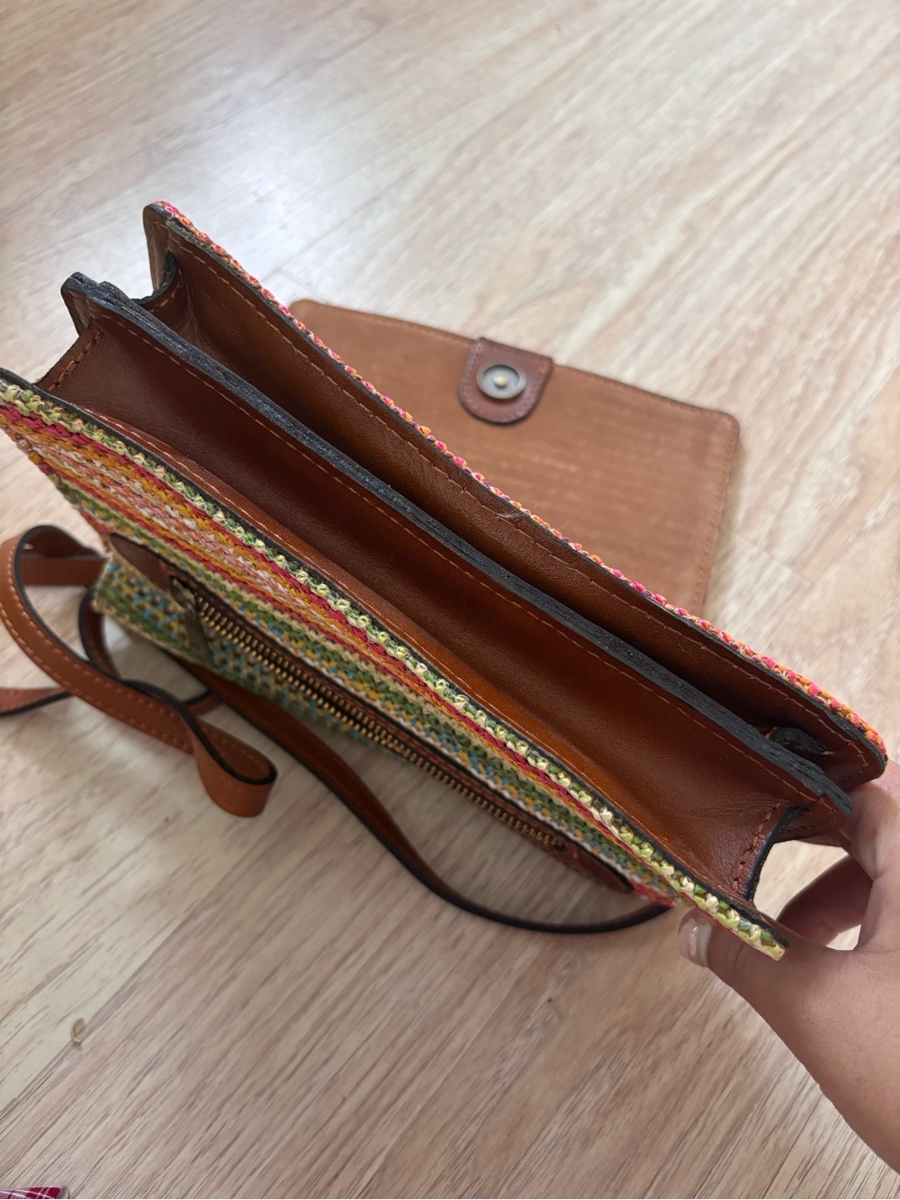 Patricia Nash Bohemia/Summer Beach Woven/Crochet Crossbody - Picture 7 of 7